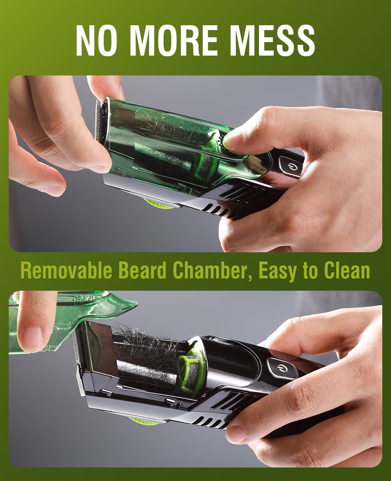 SHPAVVER recortadora de barba con diseño elegante, ideal como regalo.