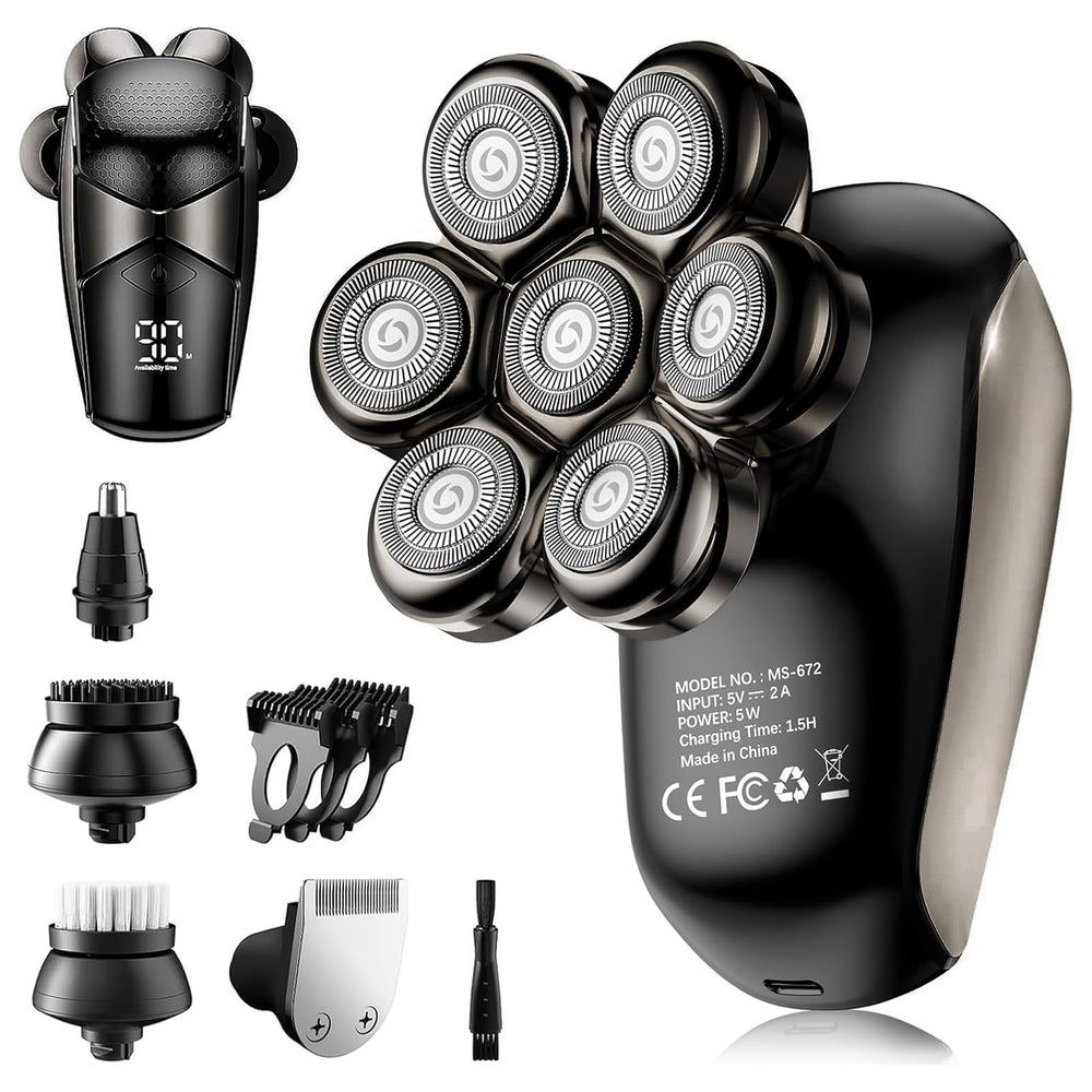 SHPAVVER cabezal rotativo 7D para afeitado suave y preciso