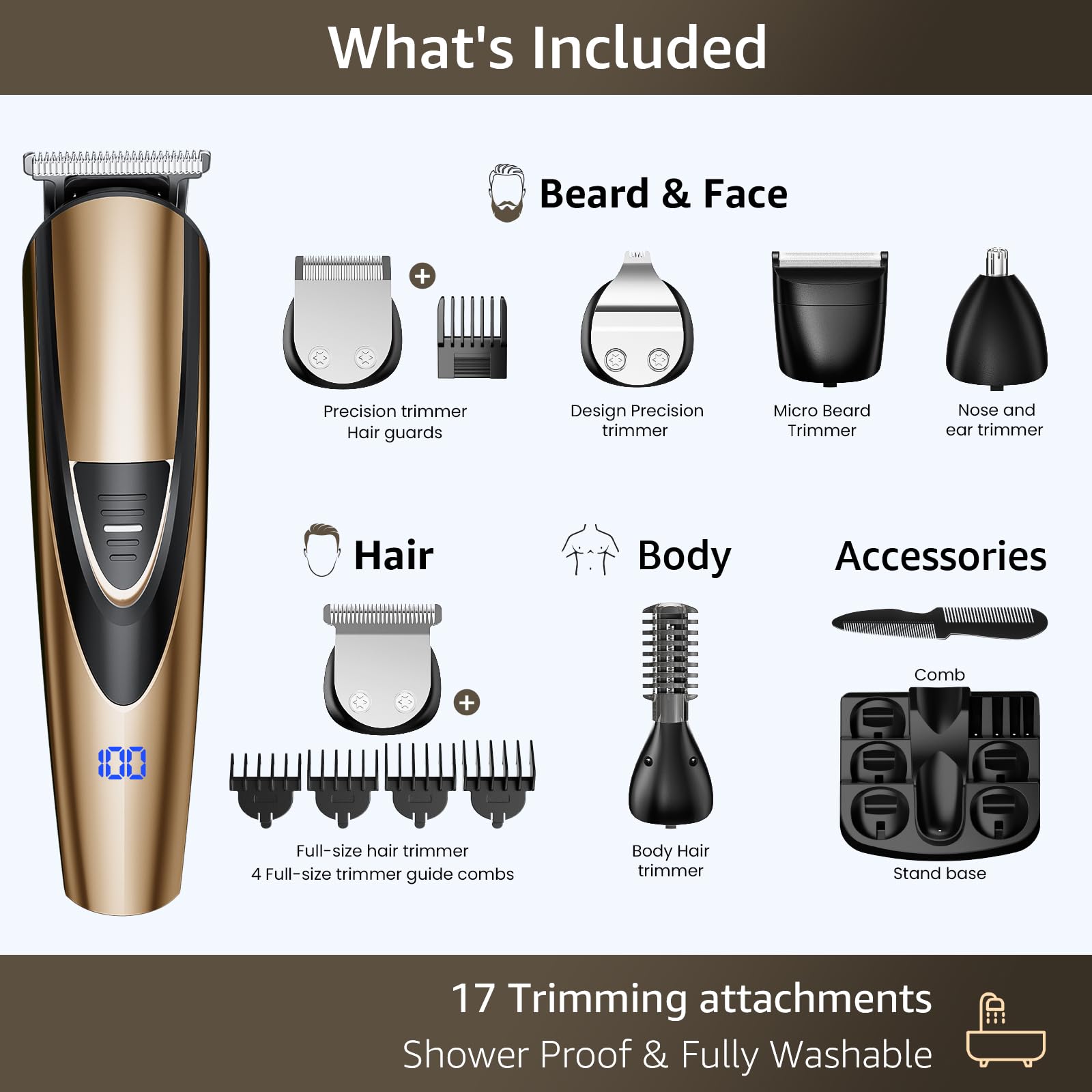 SHPAVVER impermeable IPX6 para uso en ducha o piel mojada.