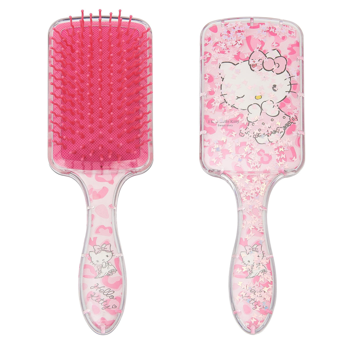 SHSAIEDHA cepillo pelo rosa: deslizamiento suave para cabellos gruesos y rizados.