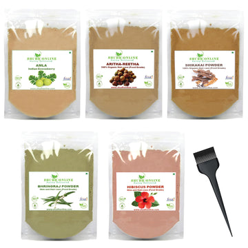 Polvo de Bhringraj de Shudh Online para fortalecer el cabello.