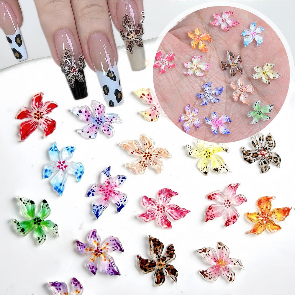 Accesorios DIY SHUXILIN flores coloridas para uñas.