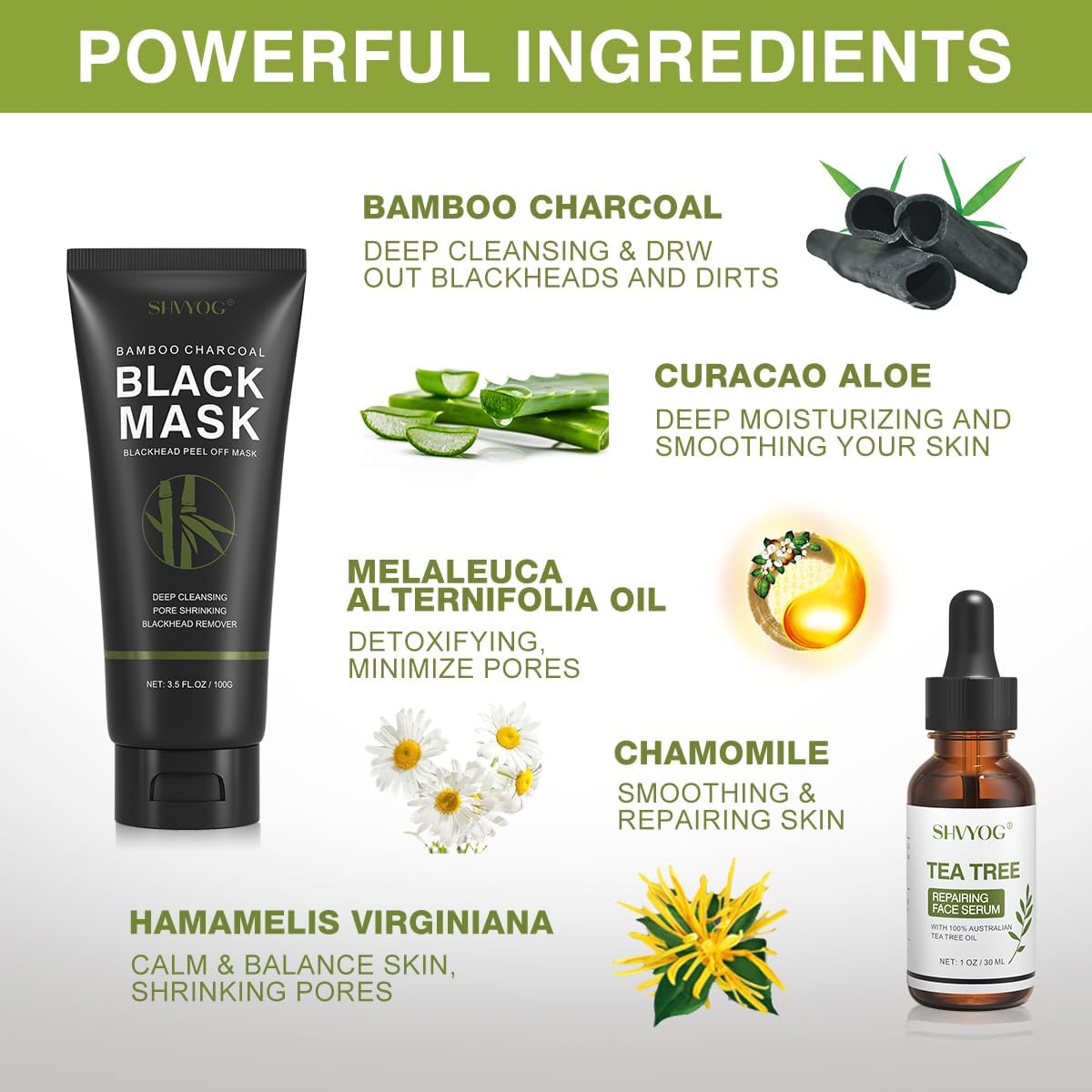 SHVYOG activated charcoal deep cleansing mask removes impurities and oil