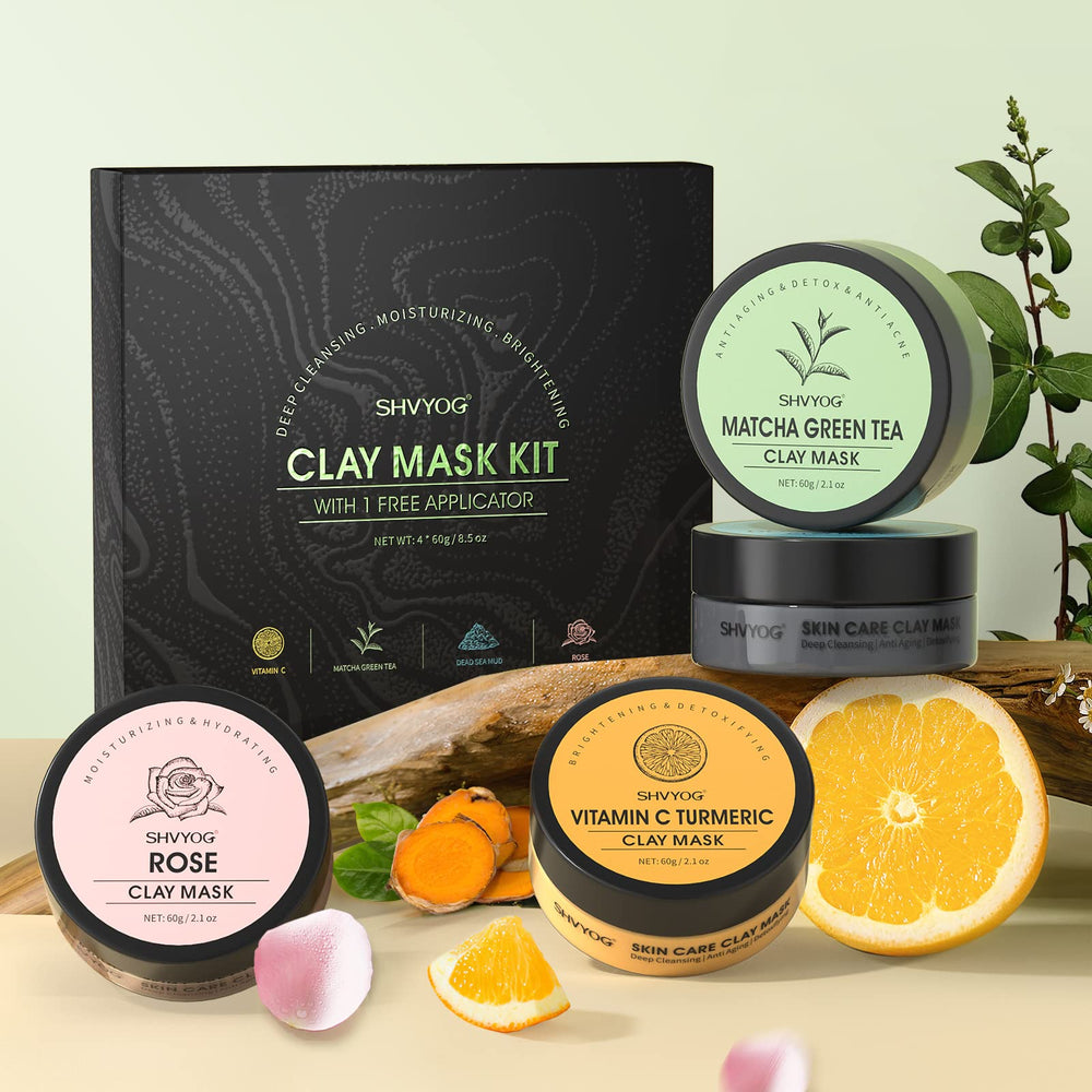 SHVYOG frascos de 60 g cada uno, total 240 g de cuidado facial.