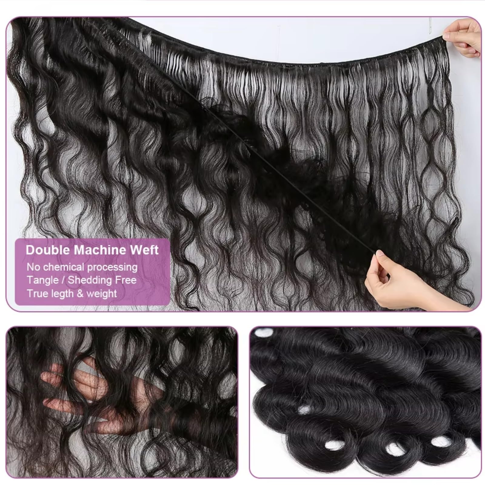 SHWAIR cabello humano 100% duradero para peinado diario