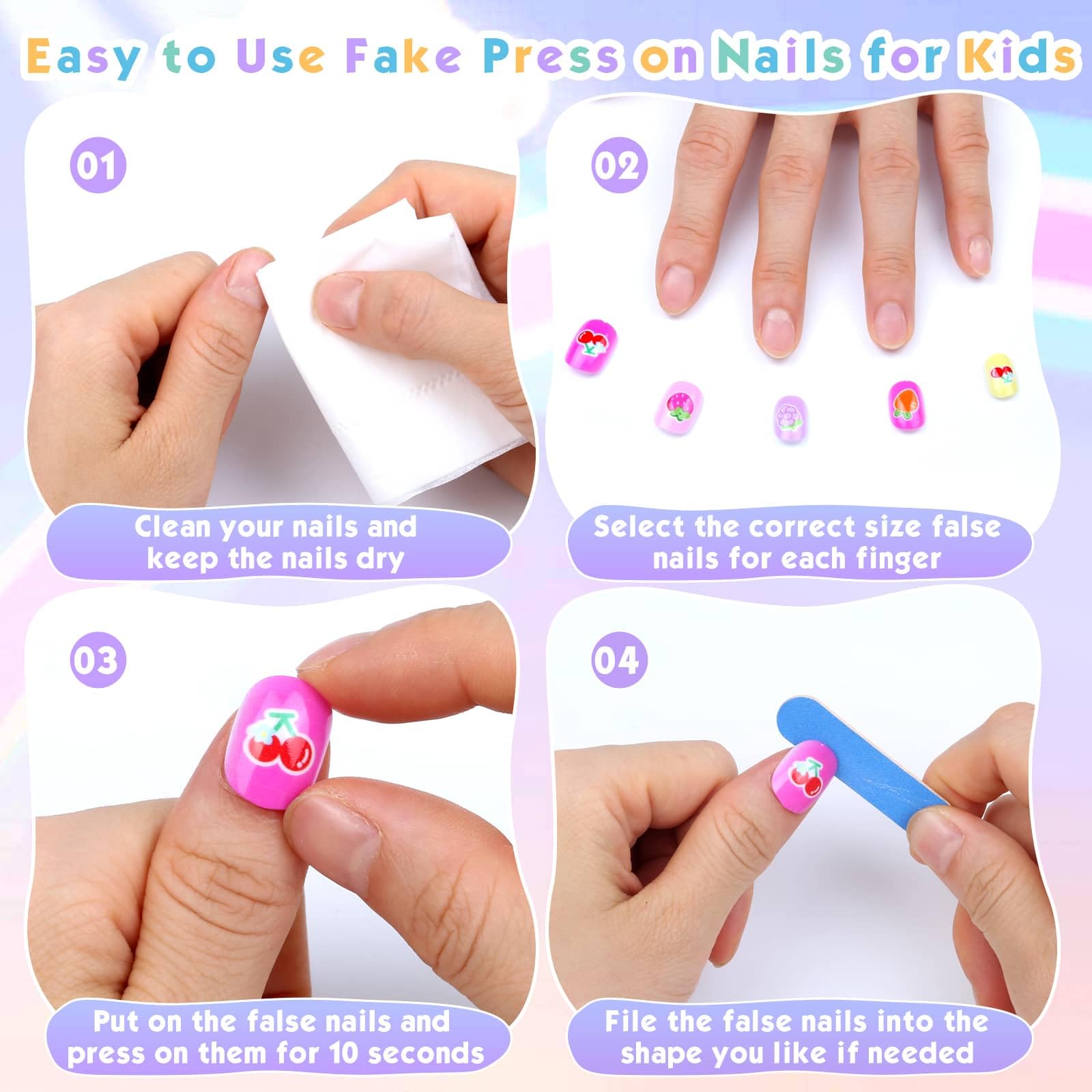Shynek uñas postizas de plástico ABS sin BPA.