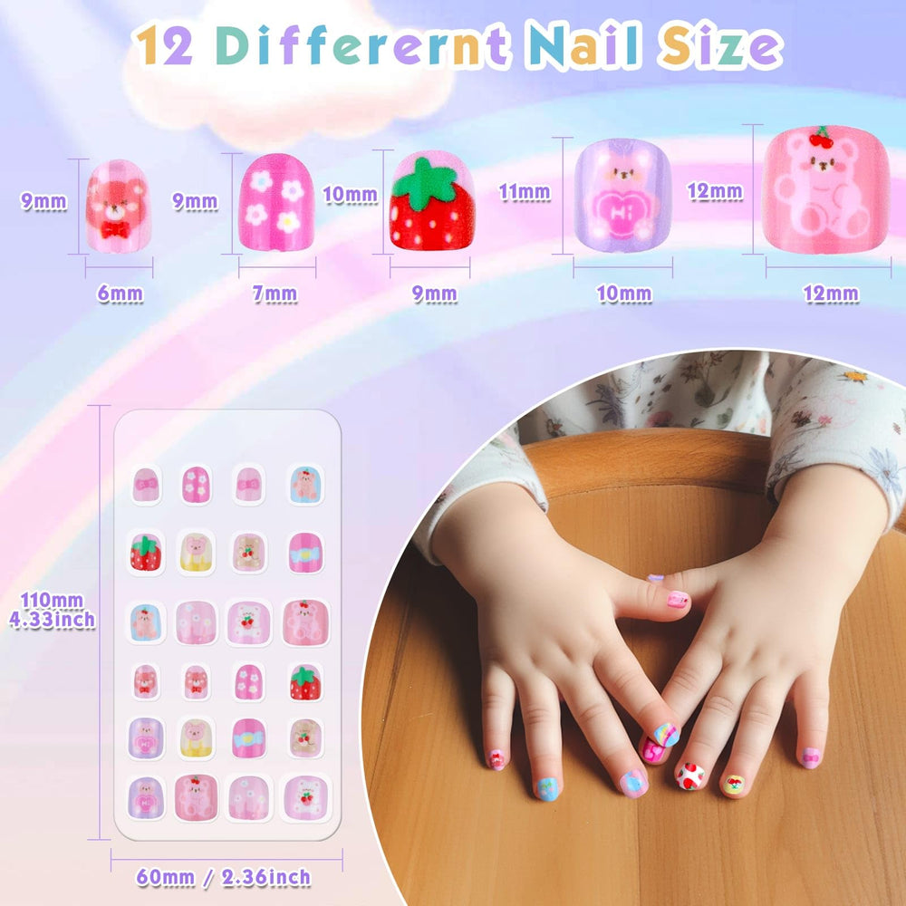 Shynek: diseños brillantes en uñas infantiles para diversión segura.