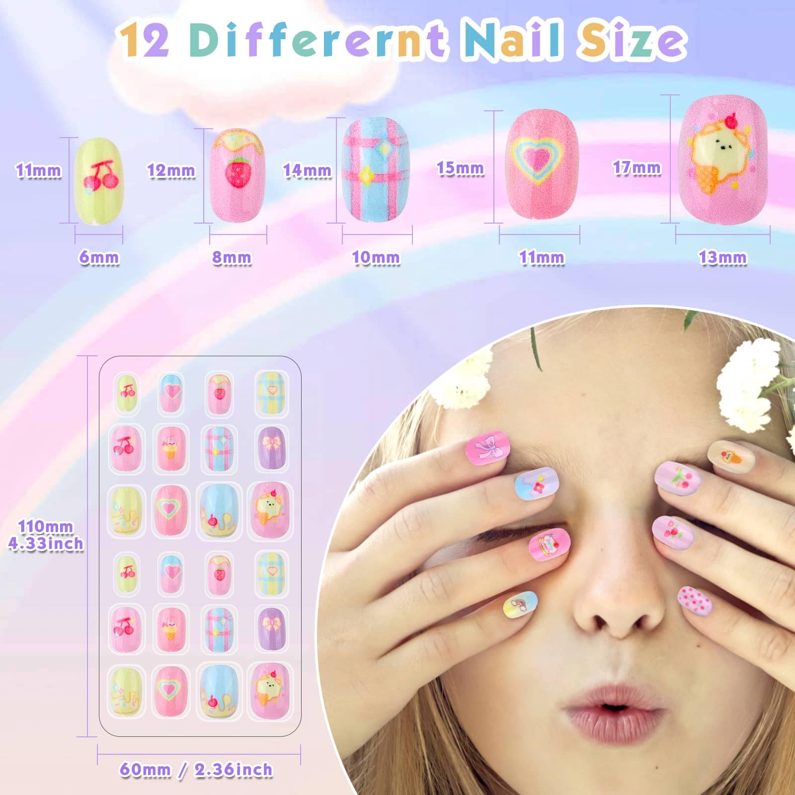Shynek uñas infantiles, aplicación fácil para manos pequeñas
