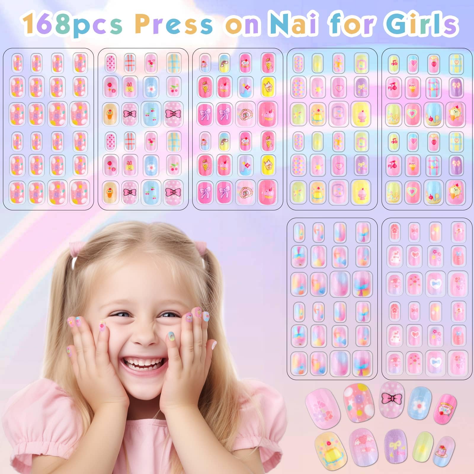 Shynek uñas infantiles, diseños adorables para decorar uñas con estilo
