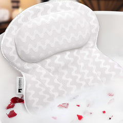 Sierra Concepts: almohada de baño ergonómica para cuello y hombros, confort durante el baño.