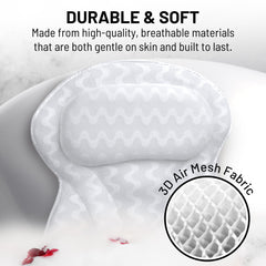 Sierra Concepts: almohada con malla 3D para mayor transpirabilidad y secado rápido.