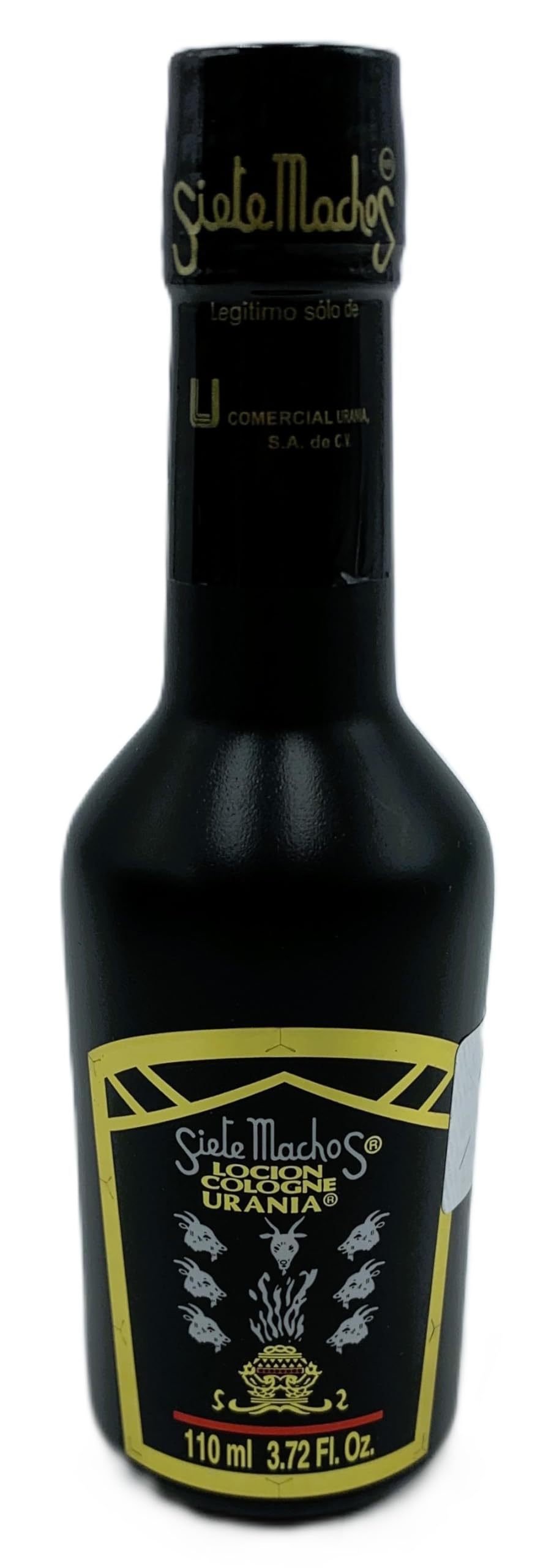 Siete Machos URANIA original bottle front view, ideal for daily wear