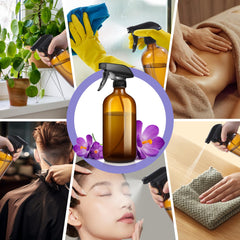 Protección UV del vidrio ambar para conservar fragancias.