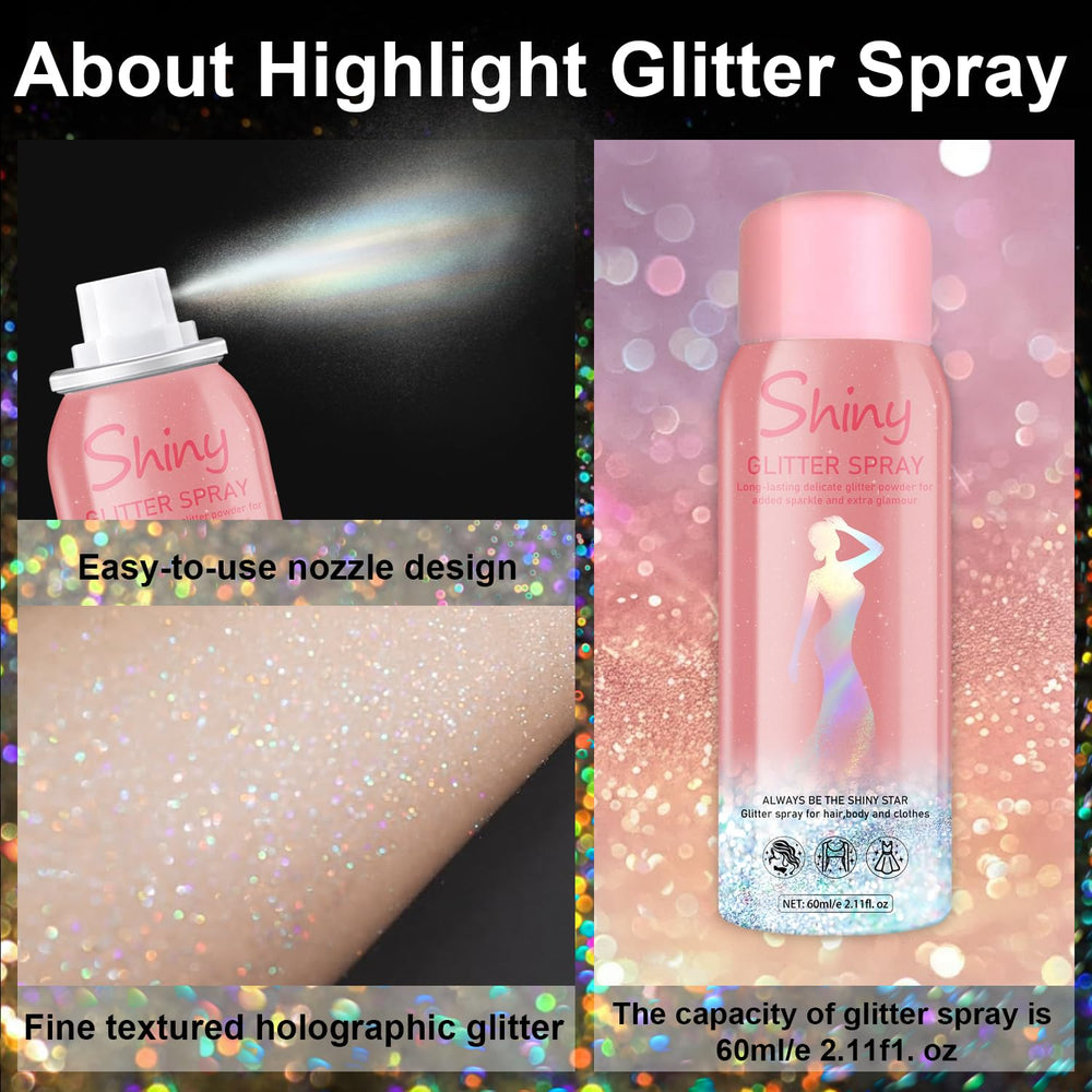 Sigaitwax brillo brazos hologografico plateado para hombros y antebrazos brillantes