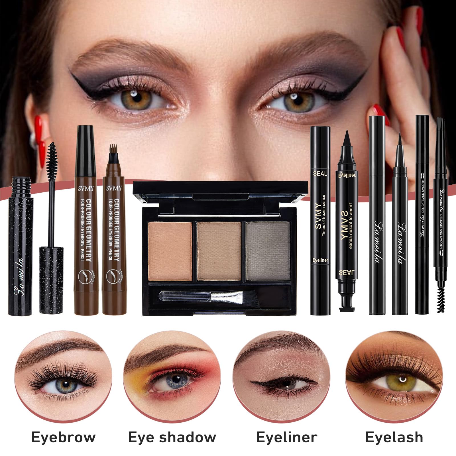 SIGHTLING kit maquillage tout-en-un rouge à lèvres pour une couleur durable.