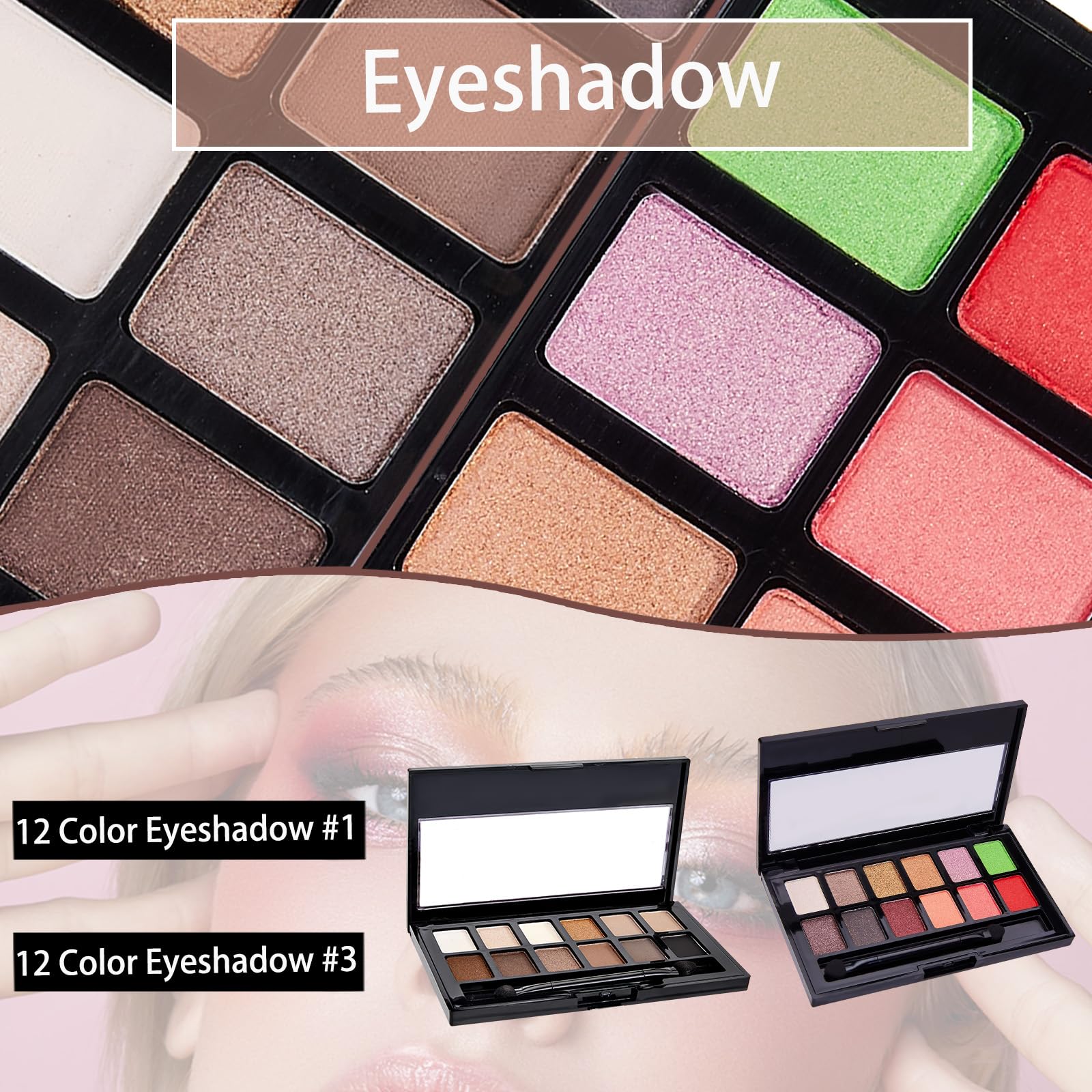 SIGHTLING kit maquillage tout-en-un trousse de voyage pratique.