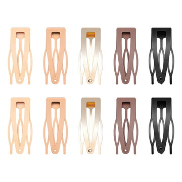 Sightor pinzas dobles para cabello negro, sujeción estable para peinados diarios.