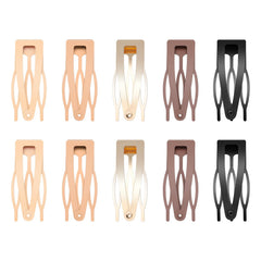 Sightor pinzas dobles para cabello negro, sujeción estable para peinados diarios.