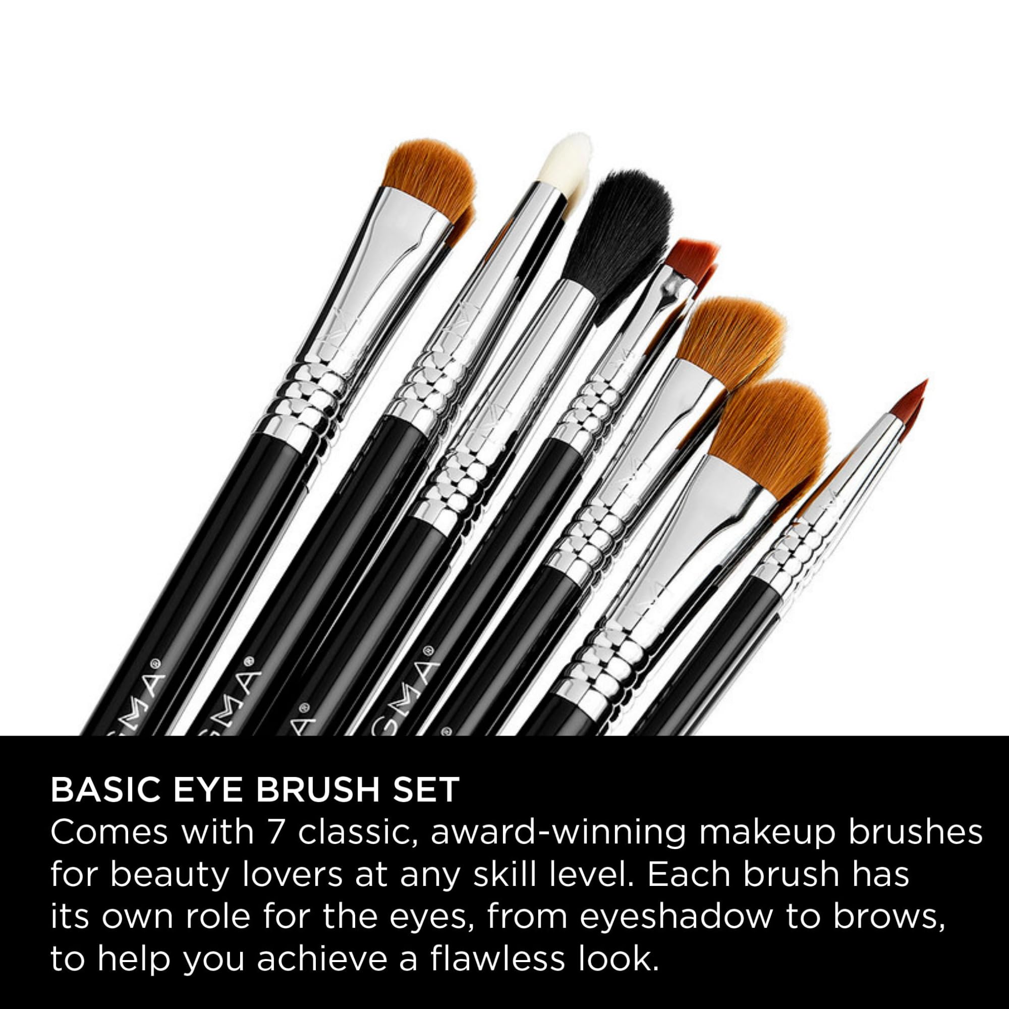Sigma Beauty brocha sombra E55, aplicación precisa en el pliegue