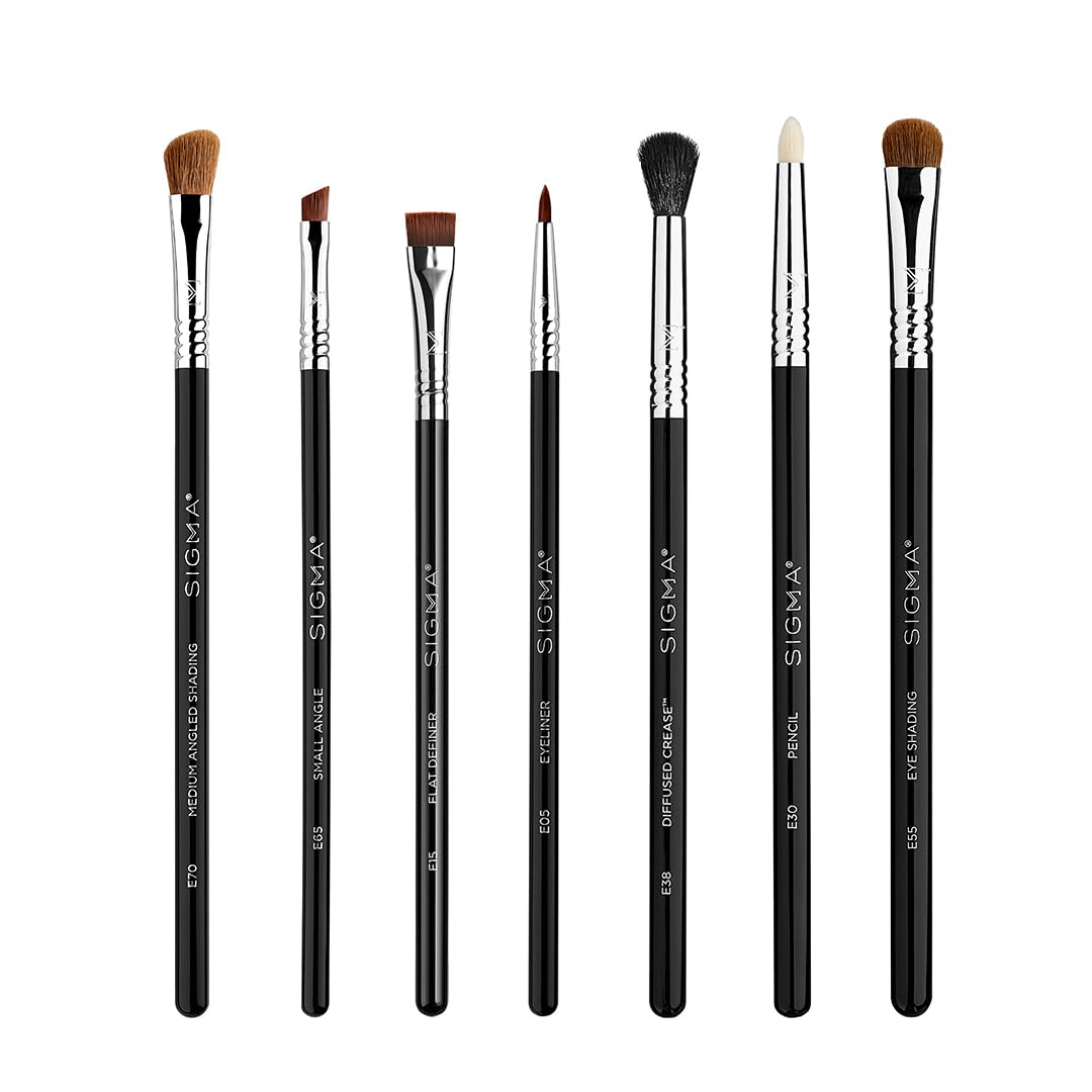 Sigma Beauty brocha sombreado medio E70, crea profundidad con ángulo suave