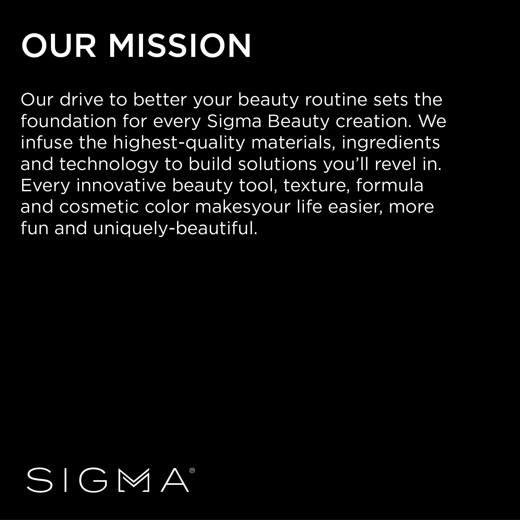 Sigma Beauty F85 mango ergonómico y diseño profesional para uso prolongado