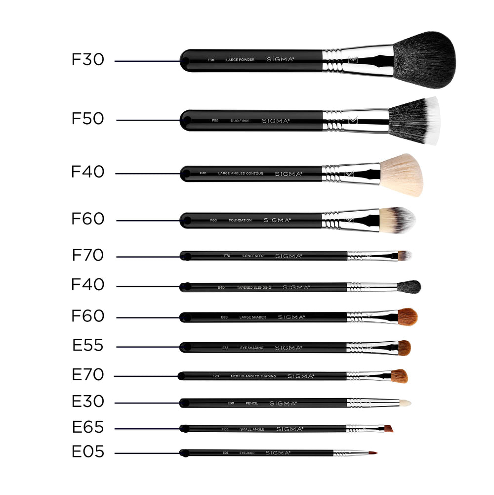 Sigma Beauty pinceles para base y crema con aplicación homogénea.