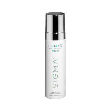 Sigma Beauty Sigmagic: frasco con espuma limpiadora para pinceles, limpieza suave y eficaz