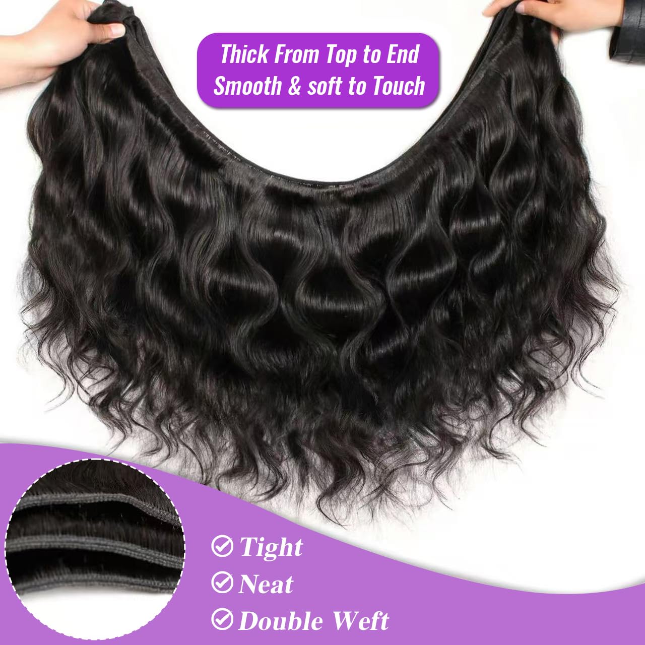 Silaiya body wave bundles 22-inch close-up reveals healthy ends and bounce.