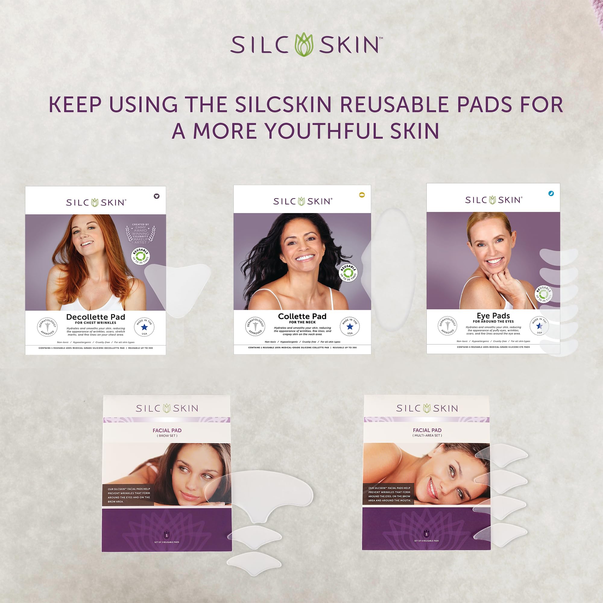 Patchs yeux Silc Skin – nettoyage-reutilisable se nettoient facilement après usage.