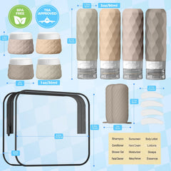 Silevoler tarros de silicona crema reutilizables para cremas y lociones