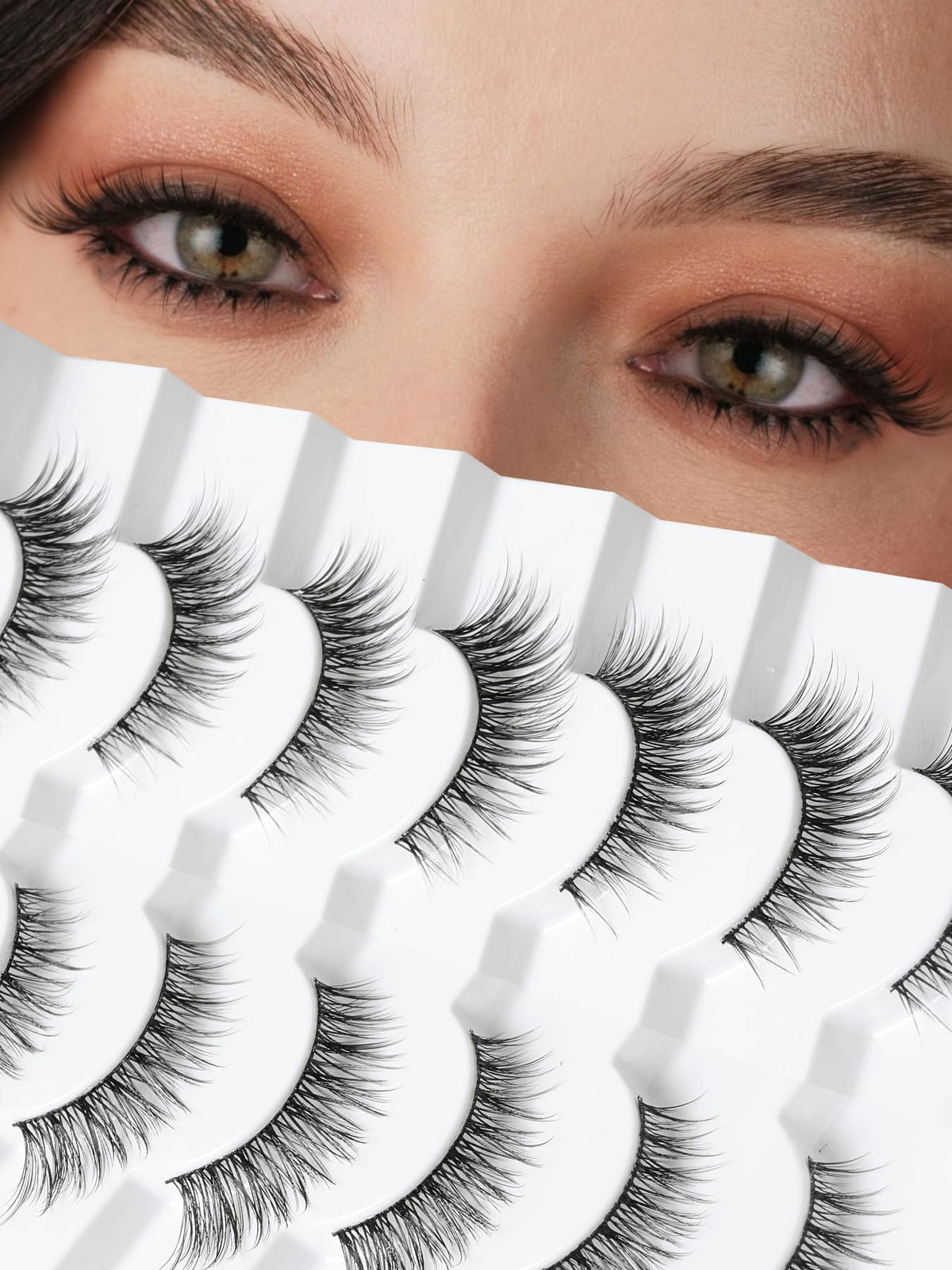 Siligli pestanas ojo-gato 14mm para un aspecto natural y alargado