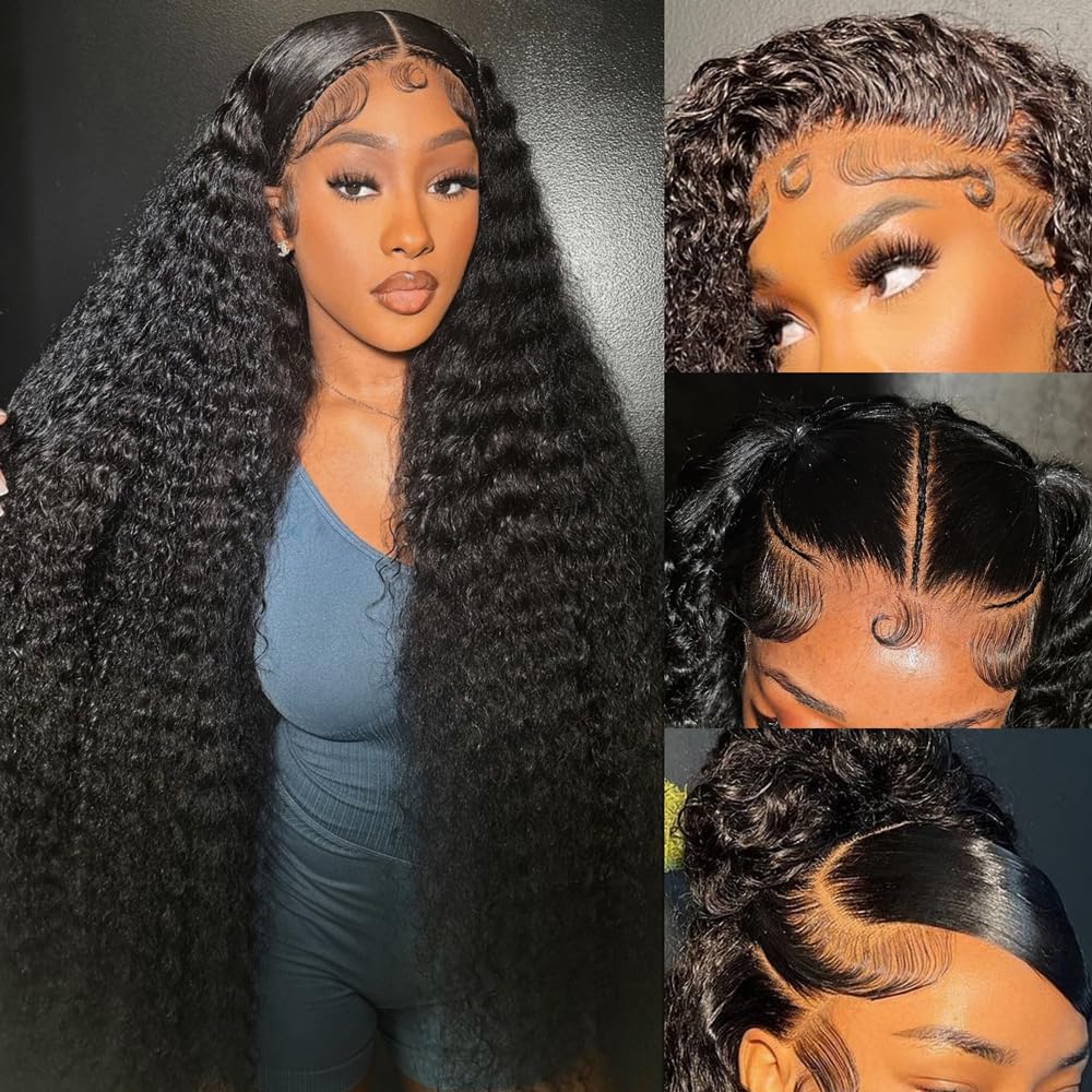 Silinli, densidad 200%, onda profunda con lace front para look natural diario