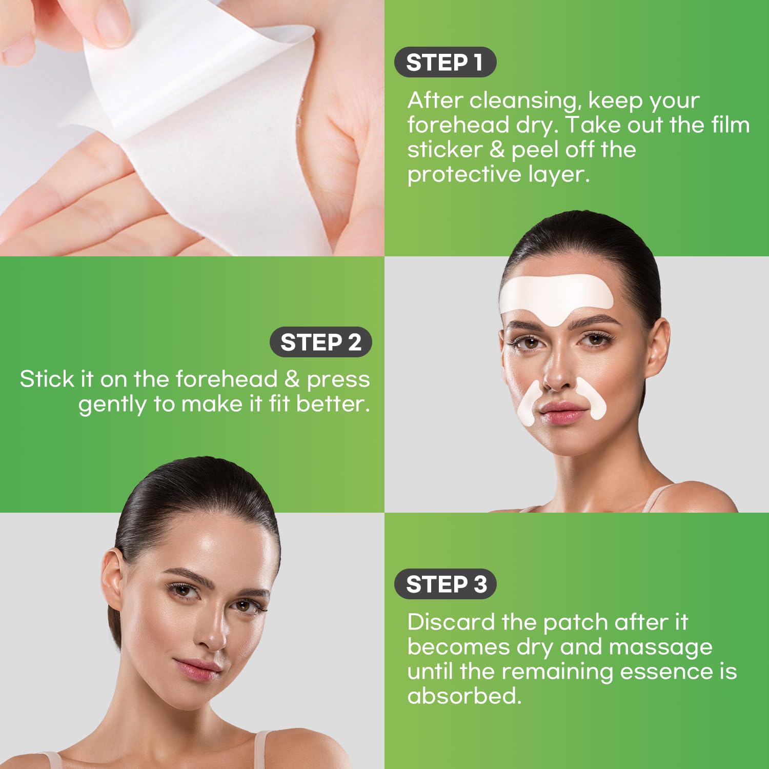Patch fermeté-epiderme SILKDERMIS soutient la fermeté cutanée potentielle.