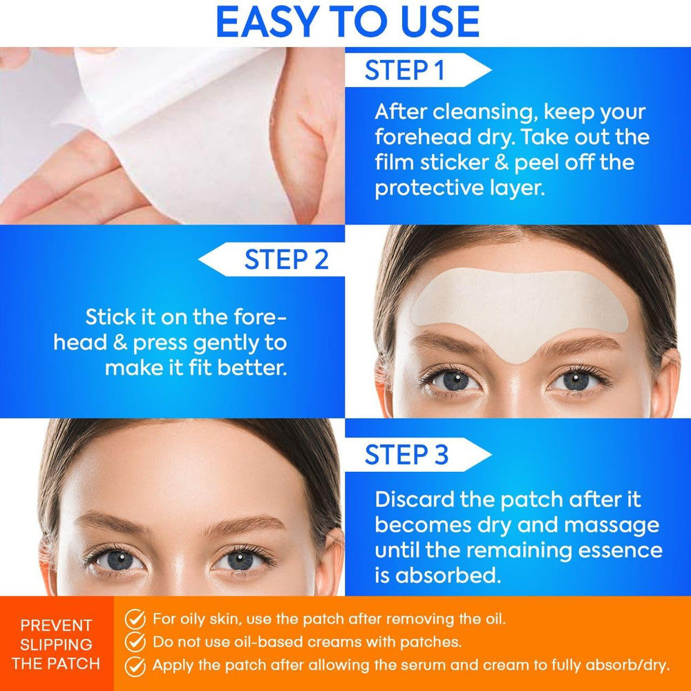 Silkdermis parches para frente, mejora de estructura cutánea con aloe y colágeno.