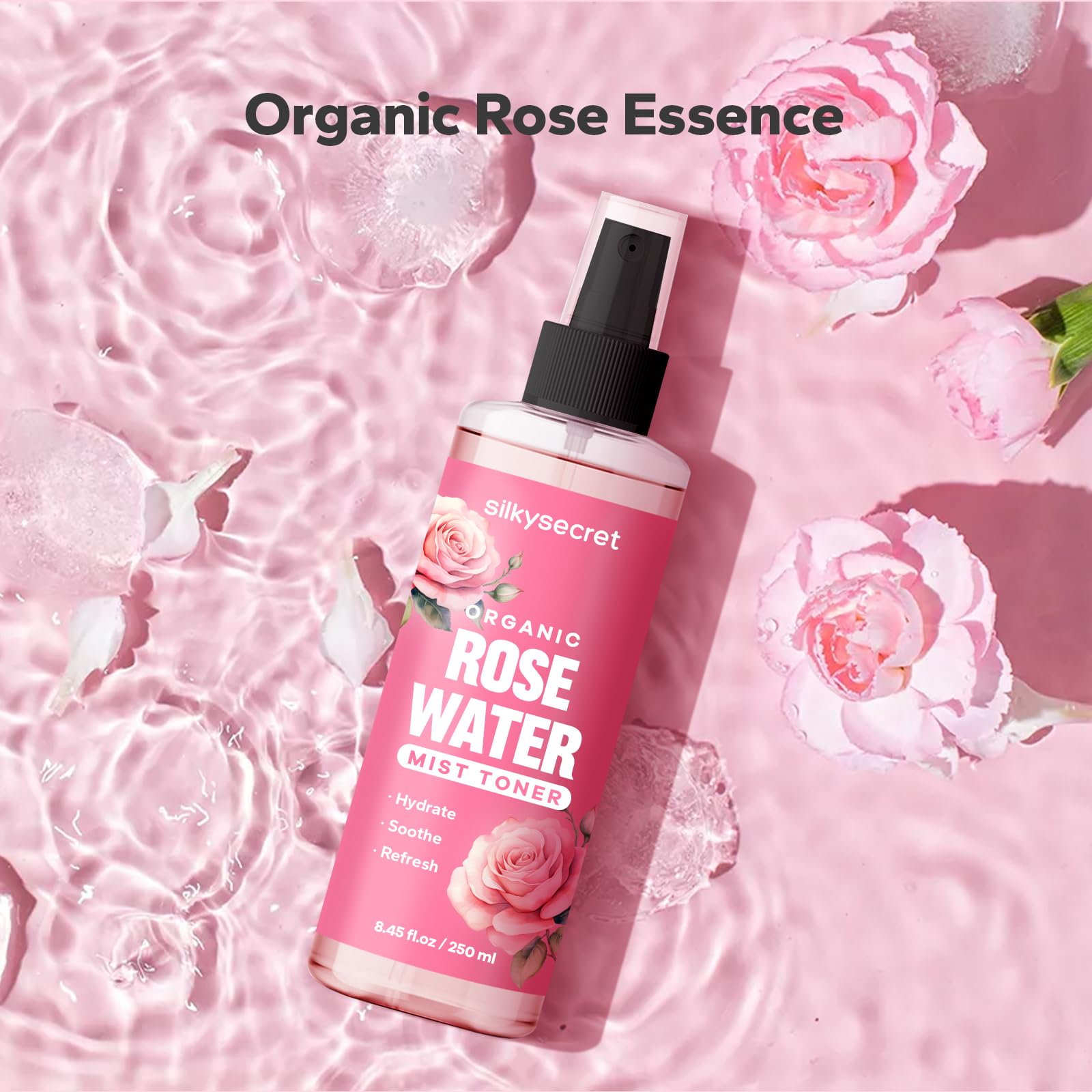 SilkySecret aplicación en niebla para rostro ofrece sensación fresca e hidratante