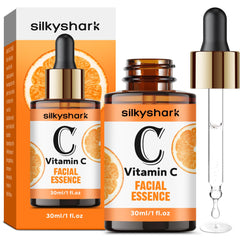 Envase compacto de SilkyShark Vitamina C Serum para uso diario