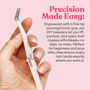 Kit DIY de pestañas Silly George para look natural sin experiencia.