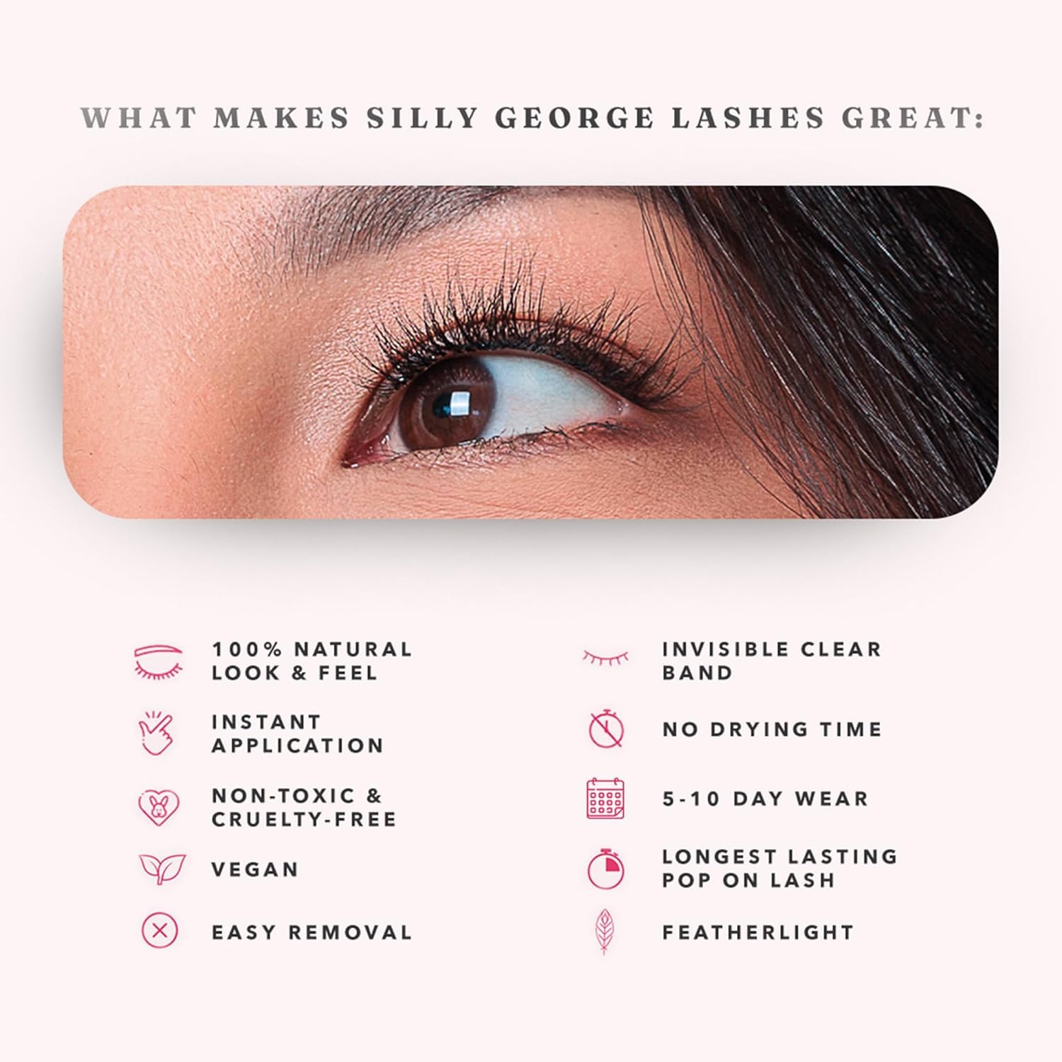Silly George Pop-On: efecto ligero e invisible para mayor comodidad