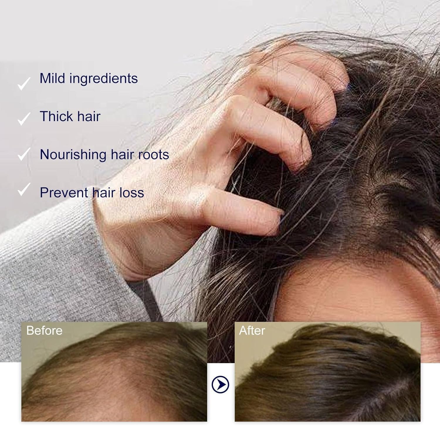 Siloharbor cabello suave y brillo natural tras aplicación del suero.