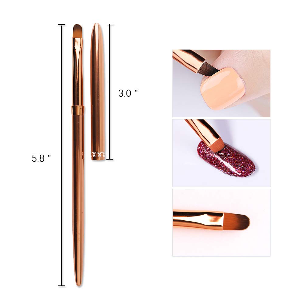 Portapincel SILPECWEE rosado y oro para diseño ergonómico