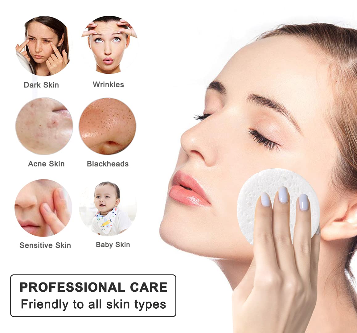 Al humedecerse, la esponja SILUKER se expande para limpieza más profunda.