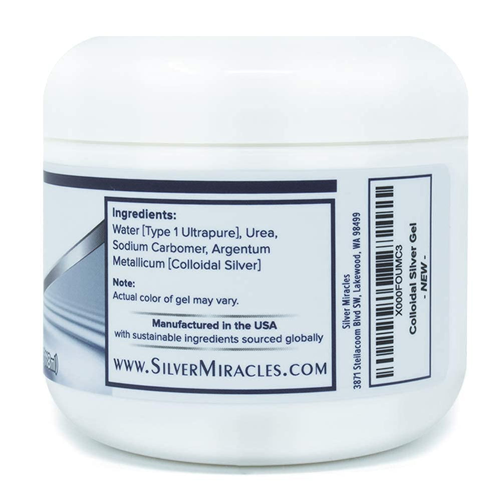 Silver Miracles Gel Coloidal, textura clara, apto para piel sensible.