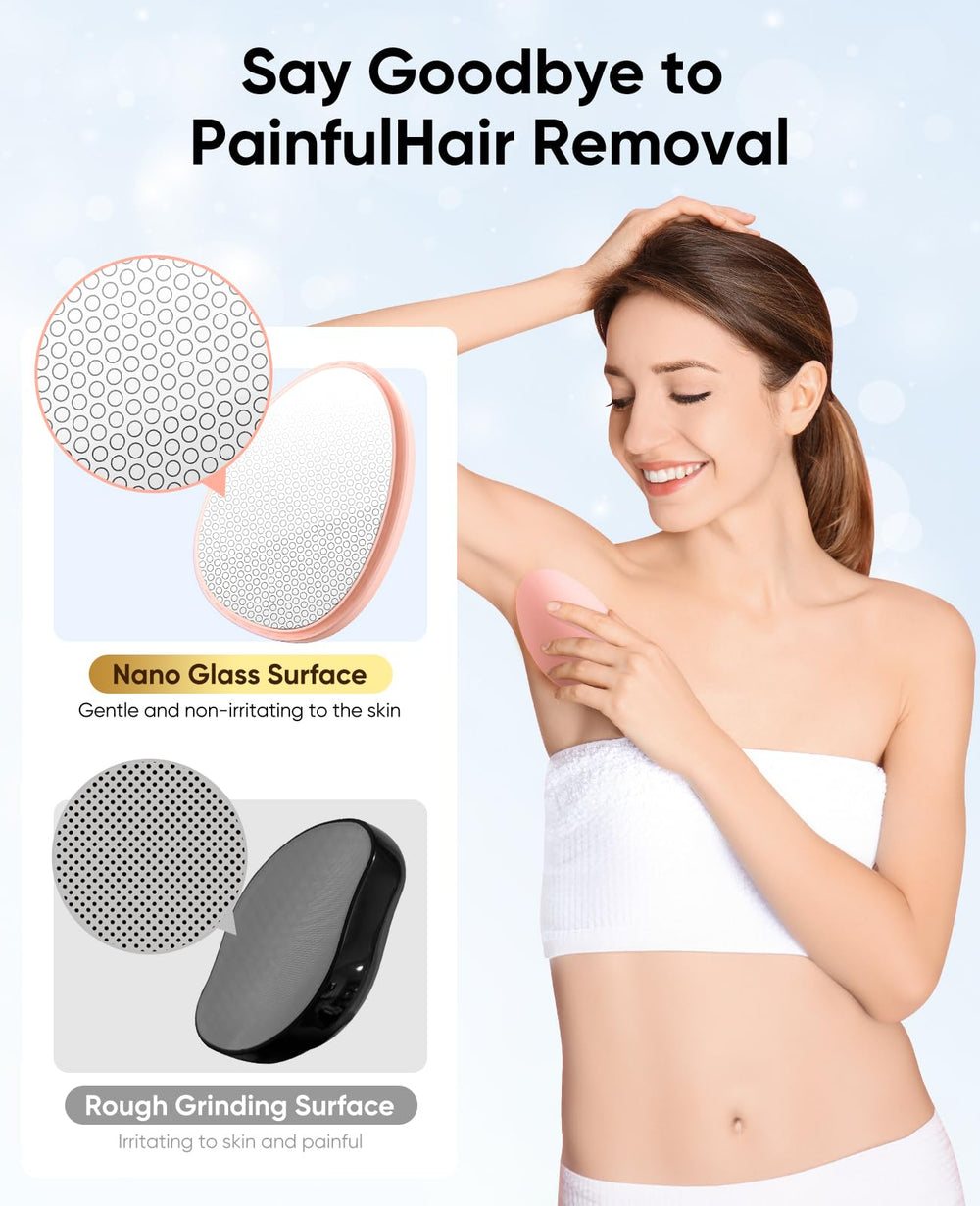 Detalle del cristal exfoliante de SILVLF para piel suave.