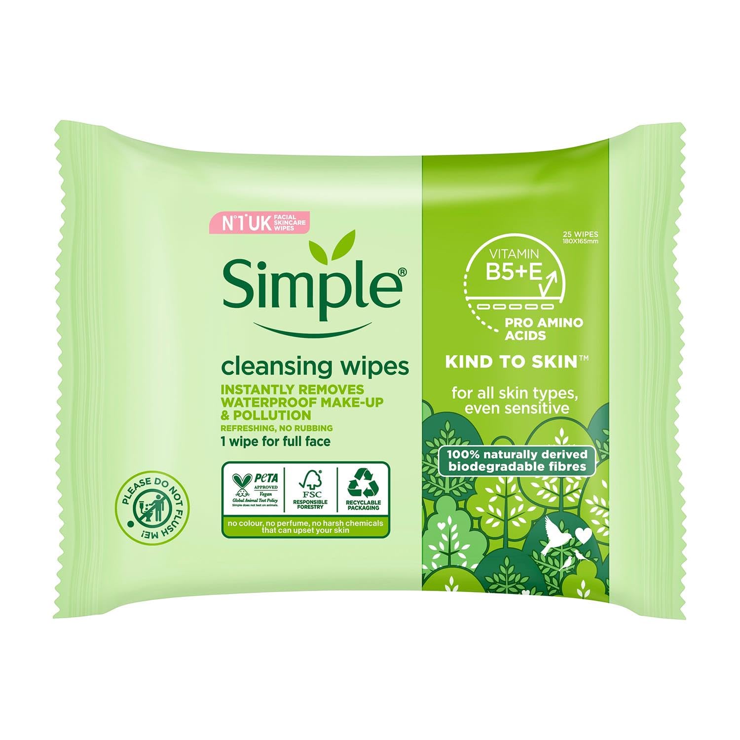 Desmaquillante Simple para mascaras impermeables, retiro rápido sin enjuague.