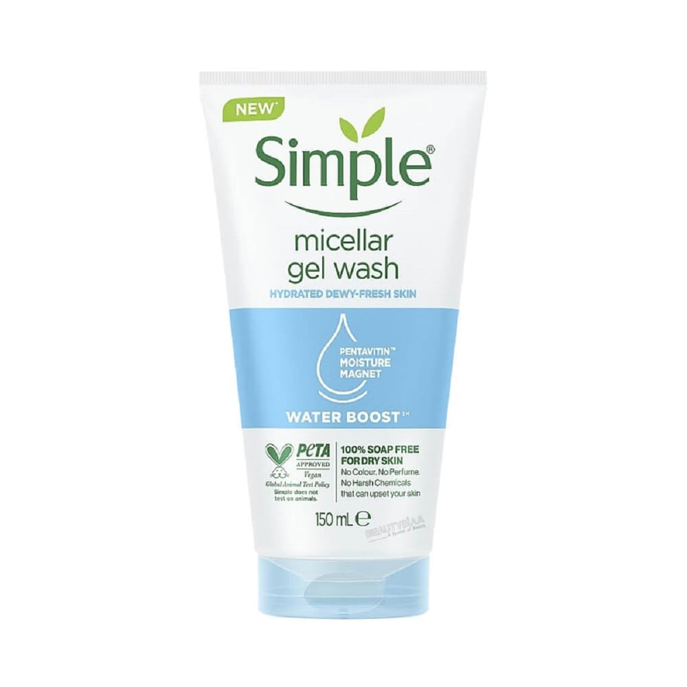 Simple Gel Micelar: limpiador facial con burbujas que limpia suavemente