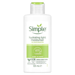 Simple hidratante ligero en botella, apto para piel sensible para uso diario.