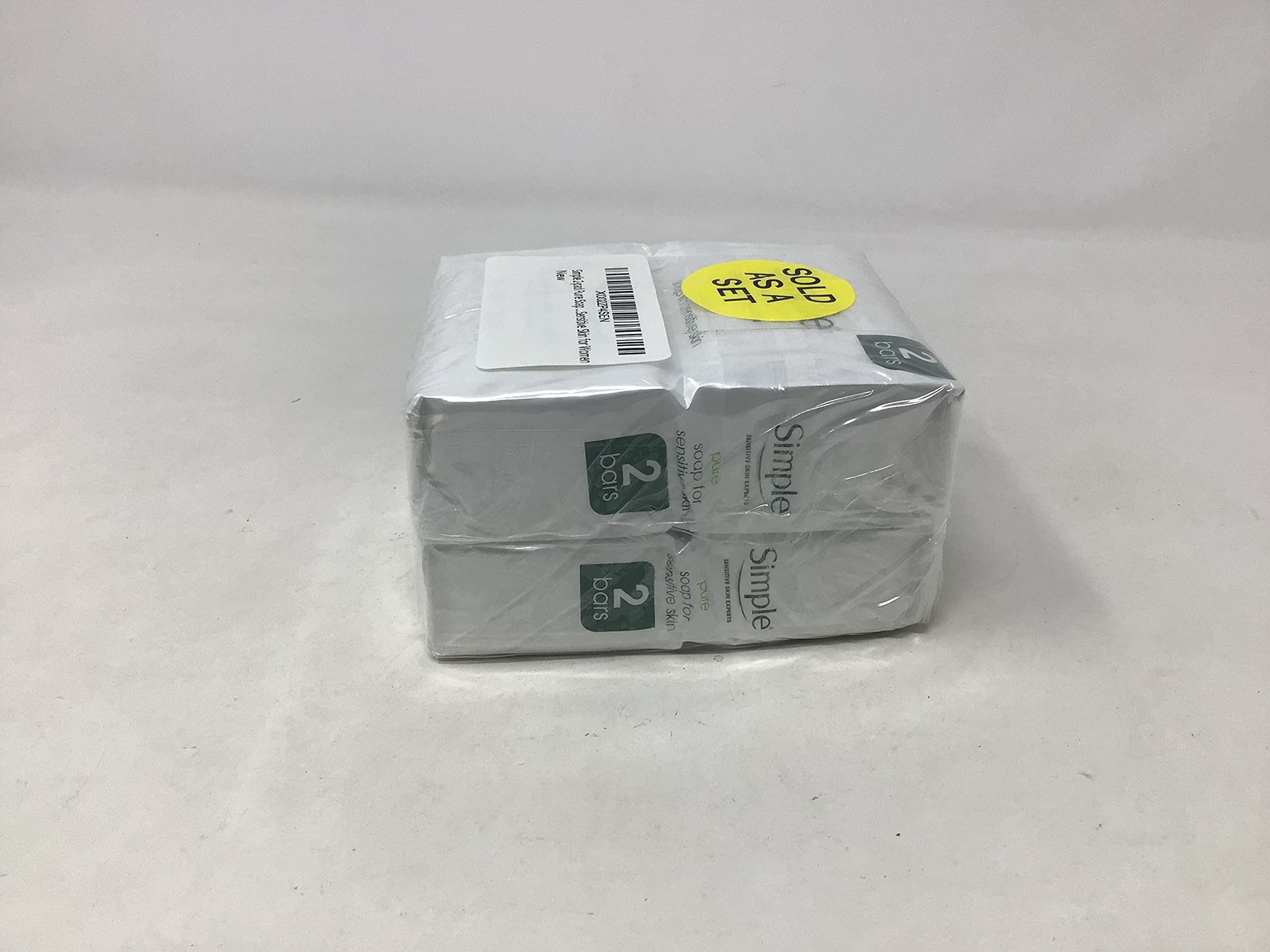 Jabón Simple 2-pack empaque: presentación sencilla para piel sensible.