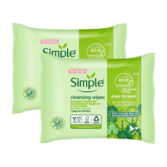 Simple Kind To Skin 25: toallita desmaquillante suave para piel sensible en uso diario