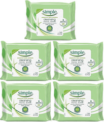 Simple Kind To Skin: toallitas faciales para viaje, limpieza suave y eliminación de maquillaje.