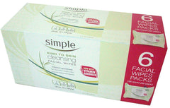 Simple Toallitas Faciales para limpieza equilibrante, control del brillo y piel fresca al instante.